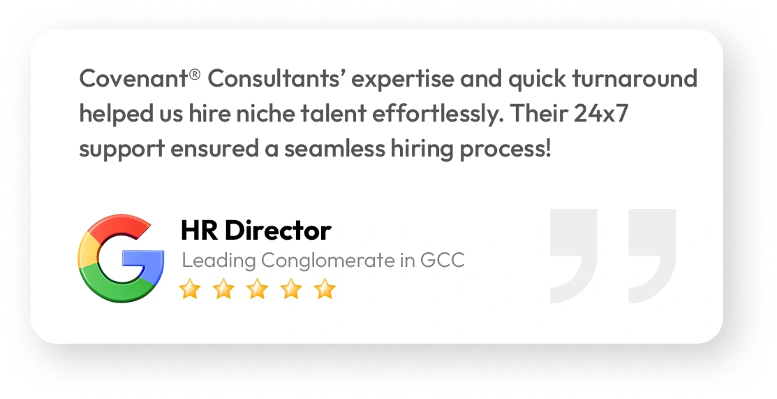 gcc client review, google client review, covenant google reviews @covenant consultants
