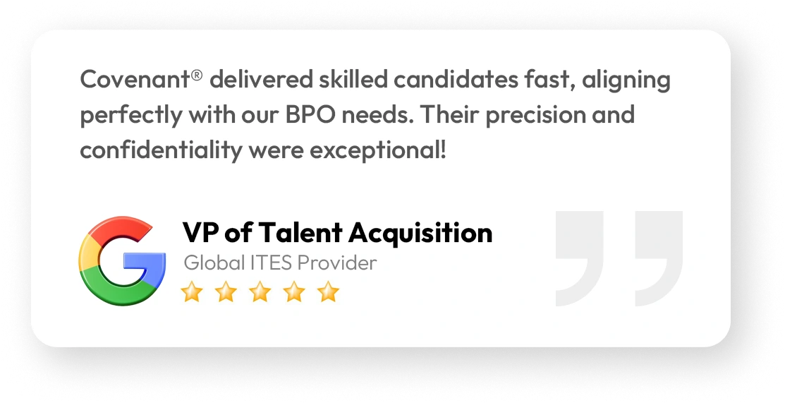 ites bpo client review, covenant's google review @covenant consultants